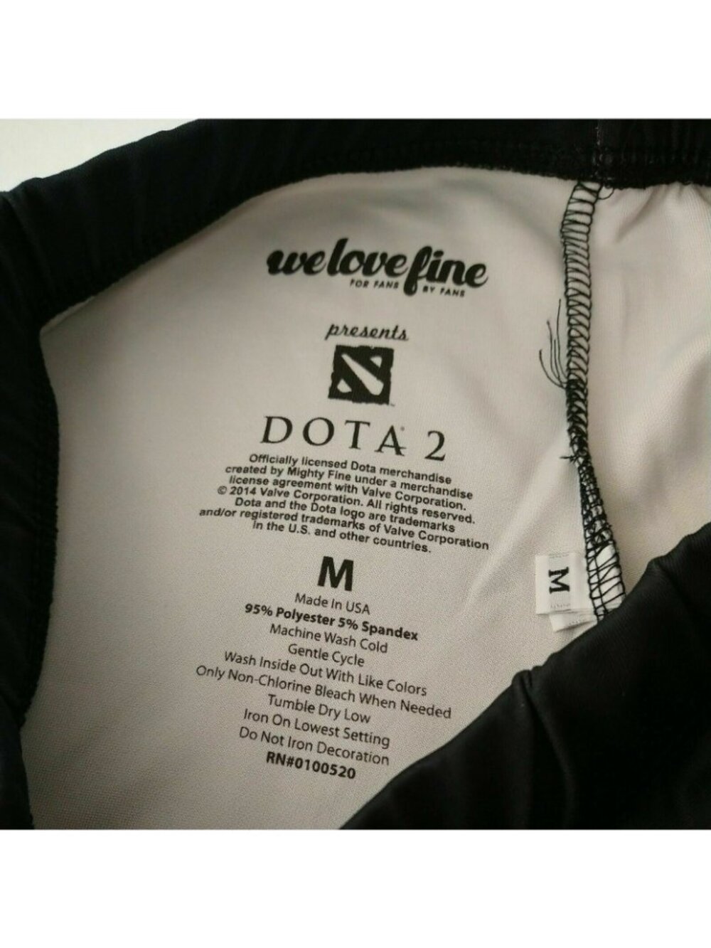 WeLoveFine Dota 2 Hero Pixel Digital Totem Legging Size M Cosplay Comicon Gamer - Picture 6 of 6